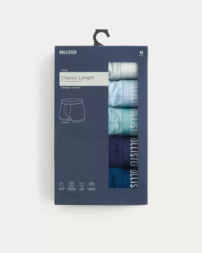5er-Pack Boxershorts in klassischer Länge