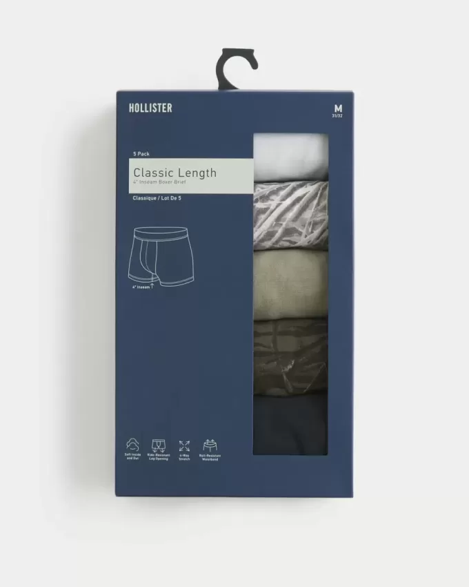 5er-Pack Boxershorts in klassischer Länge