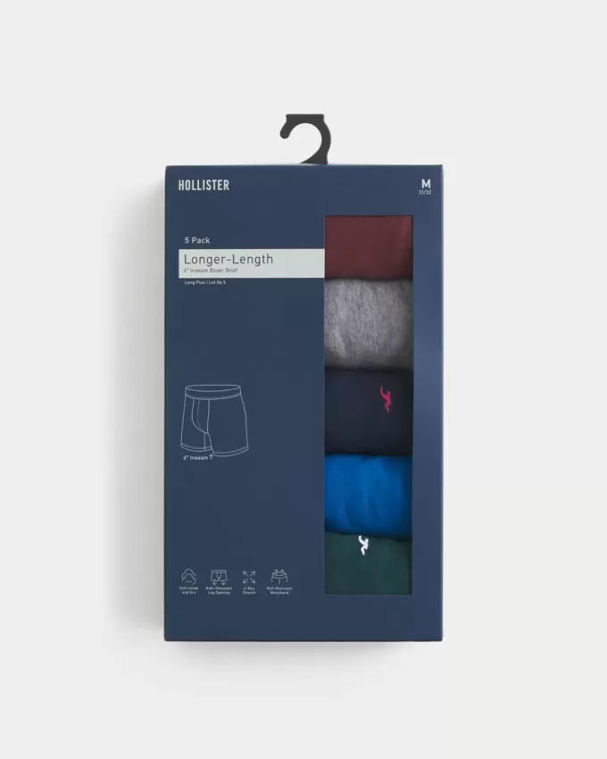 5er-Pack längerer Boxershorts