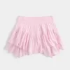 Abgestufter Mini-Skort mit asymmetrischem Saum