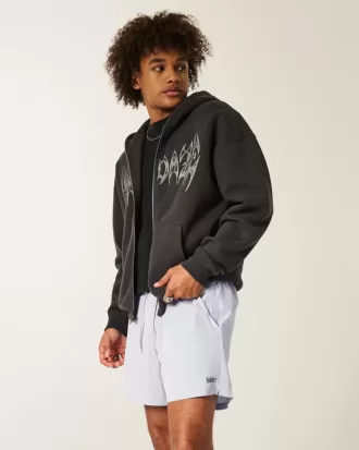 Active-Shorts mit Logo bis zur Mitte des Oberschenkels