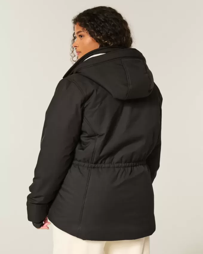 Allwetterjacke mit Kunstpelzfutter