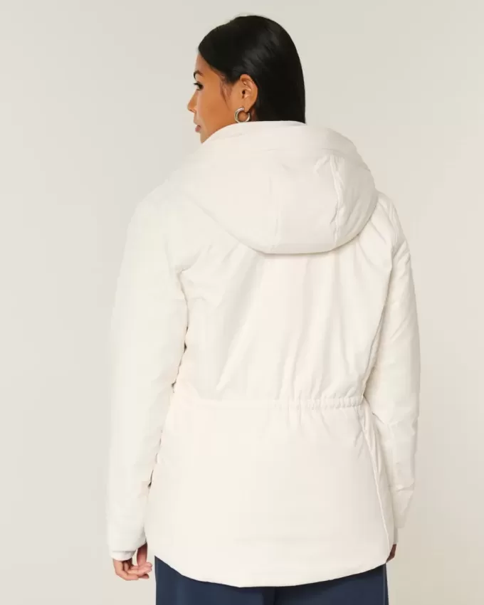 Allwetterjacke mit Kunstpelzfutter