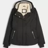 Allwetterjacke mit Kunstpelzfutter