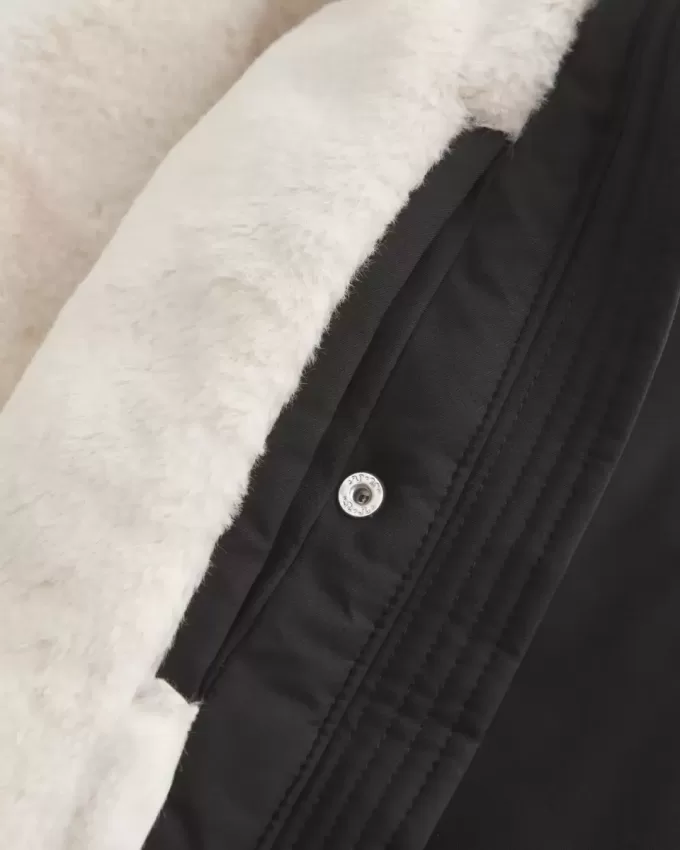 Allwetterjacke mit Kunstpelzfutter