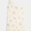 Asymmetrisches Minikleid aus Leinenmischung