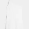 Asymmetrisches Minikleid aus Leinenmischung
