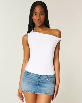 Asymmetrisches Off-Shoulder-Top