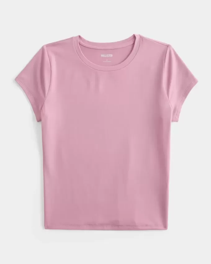 Baby-T-Shirt aus weichem, nahtlosem Stretch-Stoff Baby-T-Shirt aus weichem, nahtlosem Stretch-Stoff