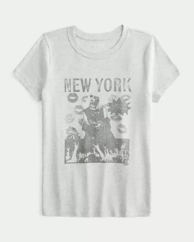Baby-T-Shirt mit New York-Grafik Baby-T-Shirt mit New York-Grafik