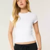Weiches, nahtloses Longline-Baby-T-Shirt aus elastischem Stoff