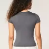 Weiches, nahtloses Longline-Baby-T-Shirt aus elastischem Stoff Weiches, nahtloses Longline-Baby-T-Shirt aus elastischem Stoff