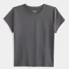 Weiches, nahtloses Longline-Baby-T-Shirt aus elastischem Stoff Weiches, nahtloses Longline-Baby-T-Shirt aus elastischem Stoff