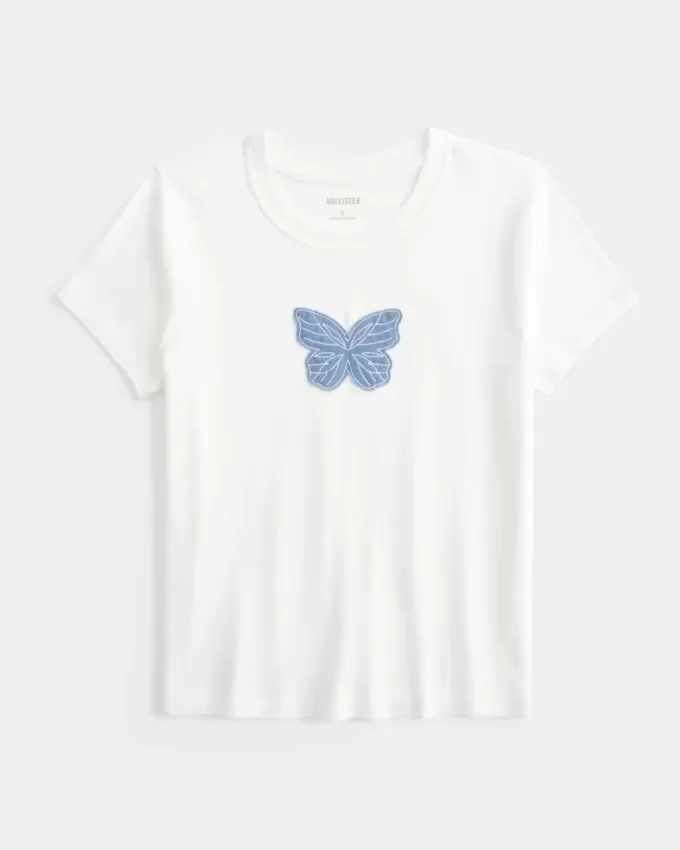 Baby T-Shirt mit Schmetterlings-Grafik Baby T-Shirt mit Schmetterlings-Grafik