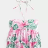 Babydoll-Oberteil mit gestuftem Neckholder