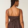 Babydoll-Oberteil mit Knöpfen Babydoll-Oberteil mit Knöpfen