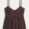 Babydoll-Oberteil mit Knöpfen Babydoll-Oberteil mit Knöpfen