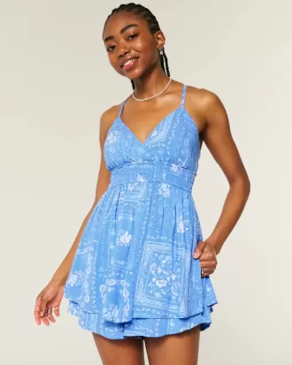 Babydoll-Strampler mit offenem Rücken