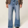 Baggy-Bootcut-Jeans im Waschmittelton Baggy-Bootcut-Jeans im Waschmittelton