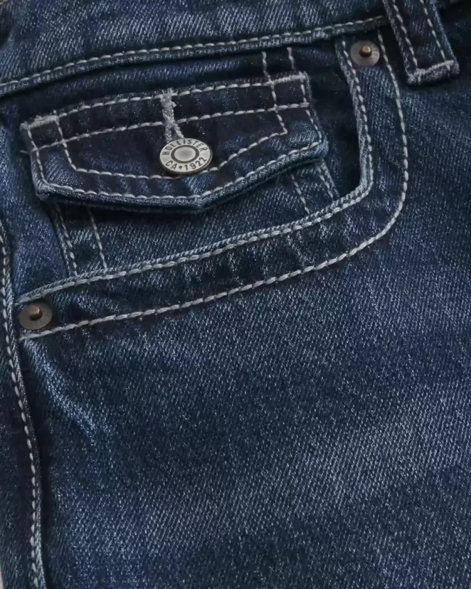 Baggy Bootcut-Jeans in dunkler Waschung Baggy Bootcut-Jeans in dunkler Waschung