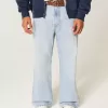 Baggy-Bootcut-Jeans in heller Waschung Baggy-Bootcut-Jeans in heller Waschung