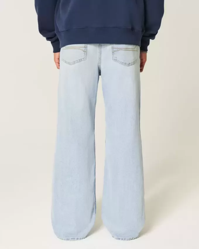 Baggy-Bootcut-Jeans in heller Waschung Baggy-Bootcut-Jeans in heller Waschung