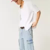 Baggy-Cargo-Shorts aus Denim