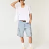 Baggy-Cargo-Shorts aus Denim