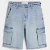 Baggy-Cargo-Shorts aus Denim