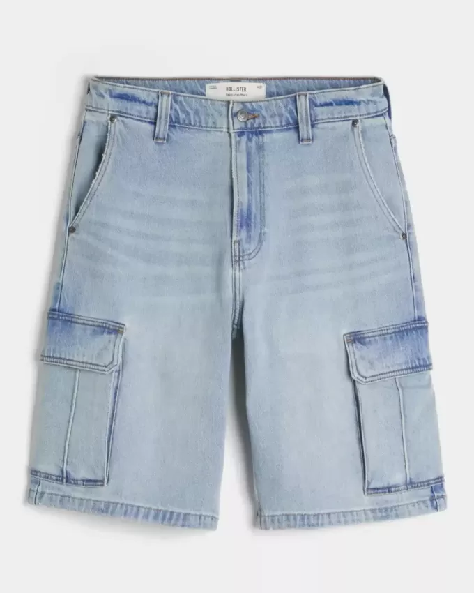 Baggy-Cargo-Shorts aus Denim