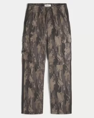 Baggy Cargo-Trainingshose mit Camouflage-Muster