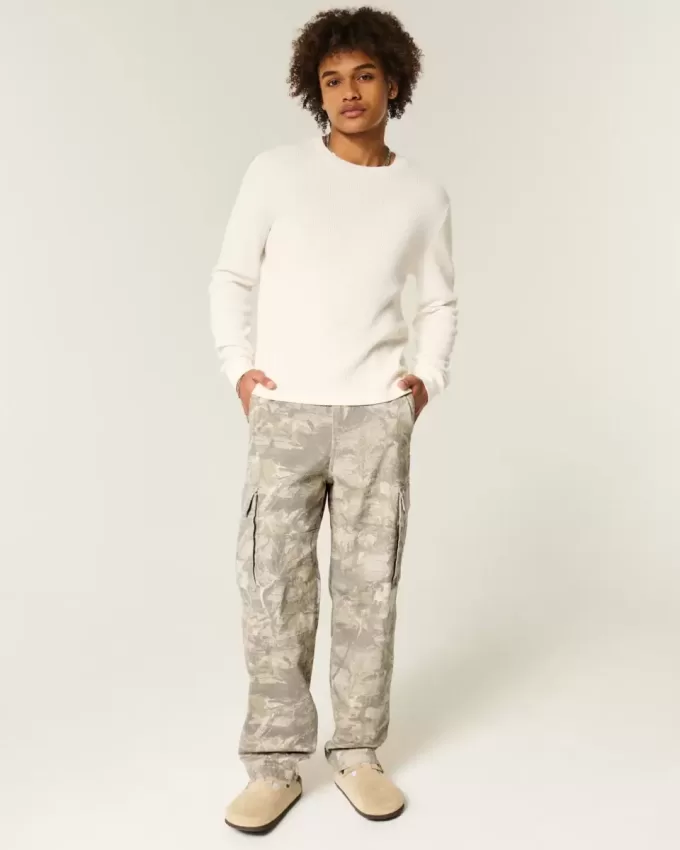 Baggy-Cargohose im Camouflage-Design