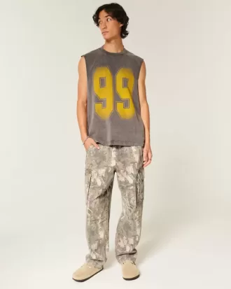 Baggy-Cargohose im Camouflage-Design