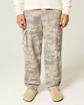 Baggy-Cargohose im Camouflage-Design