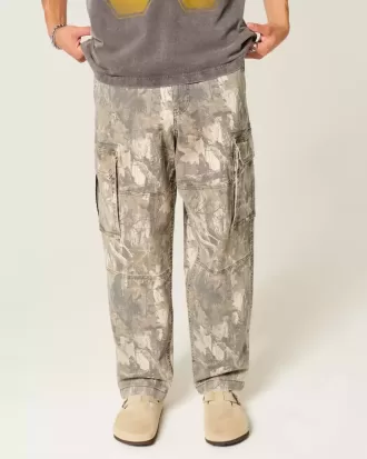 Baggy-Cargohose im Camouflage-Design