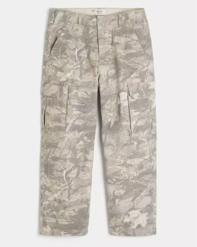 Baggy-Cargohose im Camouflage-Design