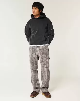 Baggy-Carpenter-Jeans im Camouflage-Look