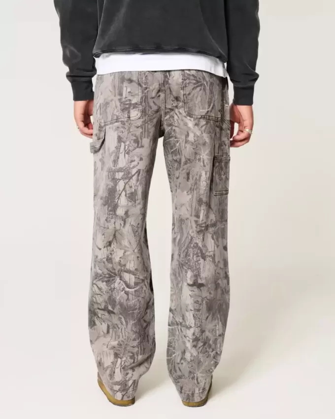 Baggy-Carpenter-Jeans im Camouflage-Look