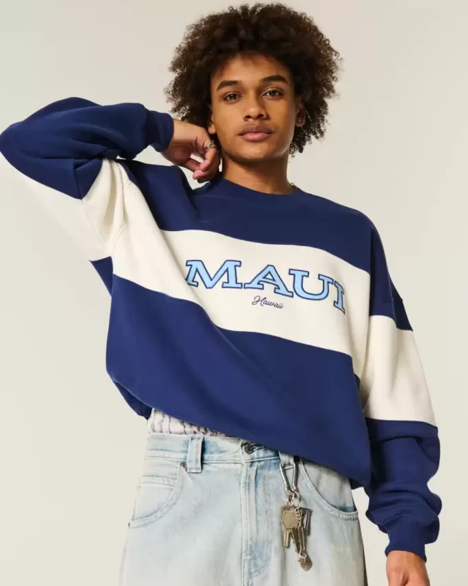 Baggy Cinch Maui Graphic Crew Sweatshirt Baggy Cinch Maui Graphic Crew Sweatshirt