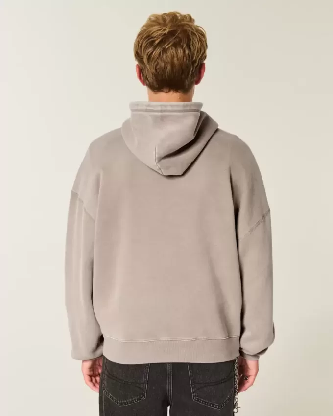 Baggy Cinch Spider Grafik Hoodie
