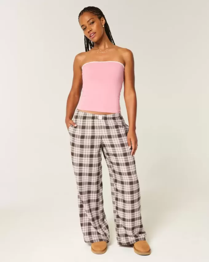 Baggy Flanellhose