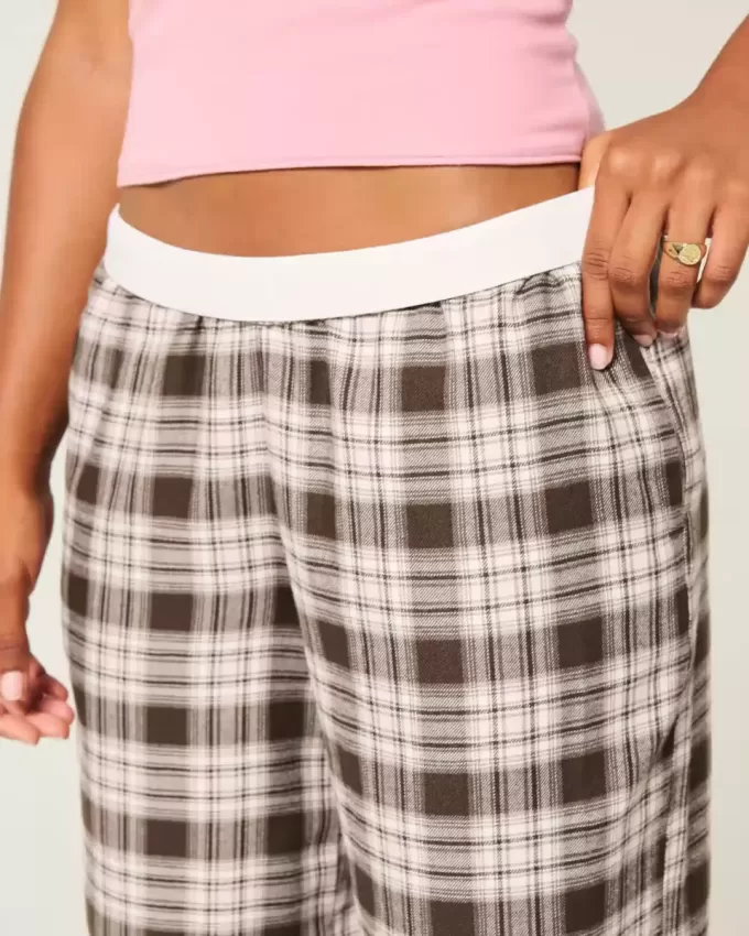 Baggy Flanellhose
