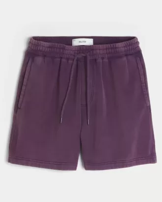 Baggy-Fleece-Shorts über dem Knie