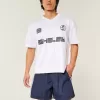 Baggy-Fußballshorts bis zur Mitte des Oberschenkels