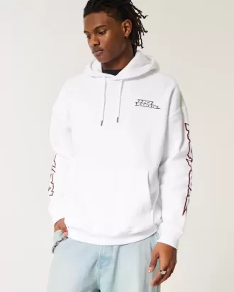 Baggy-Hoodie mit „No Fear“-Grafik