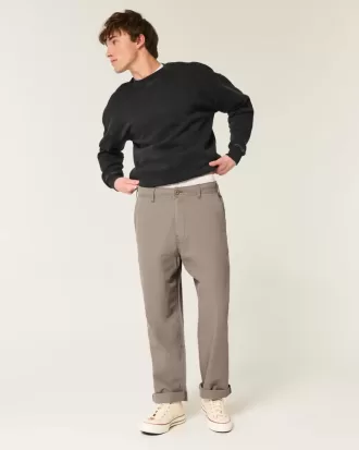 Baggy-Hose aus Leinenmischung mit flexibler Taille