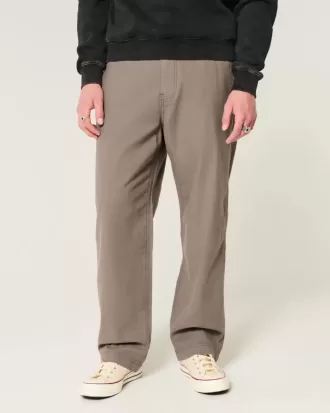 Baggy-Hose aus Leinenmischung mit flexibler Taille