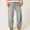Baggy-Jeans in heller Waschung Baggy-Jeans in heller Waschung