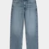 Baggy-Jeans in mittlerer Waschung