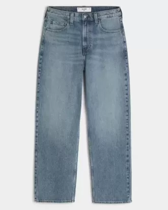 Baggy-Jeans in mittlerer Waschung